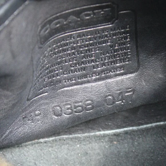 Coach Vintage 80's Black Crossbody Shoulder Crossbody Bag NO 0358-047 - Picture 3 of 7